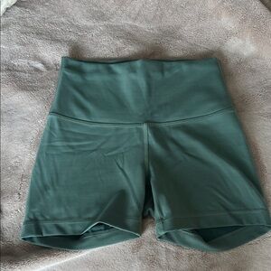 lululemon athletica High-Rise Deep Green Athletic Shorts